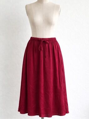 cloth & stone Anthropologie Burgundy Skirt
